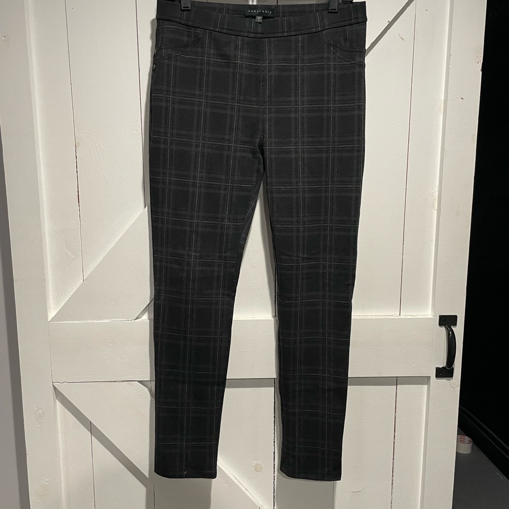 Sanctuary Black Plaid Skinny Pants